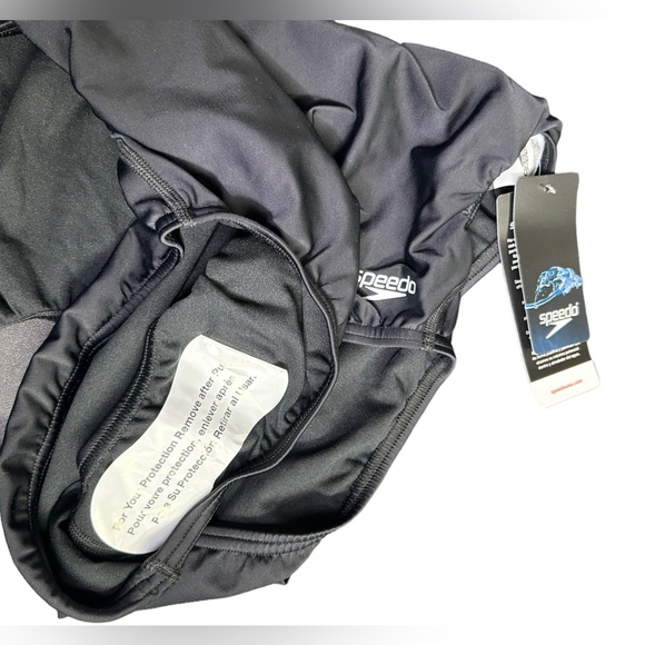 SPEEDO PRO-LT 10/36 black one piece racer back swim training swimsuit NWT - Picture 6 of 7